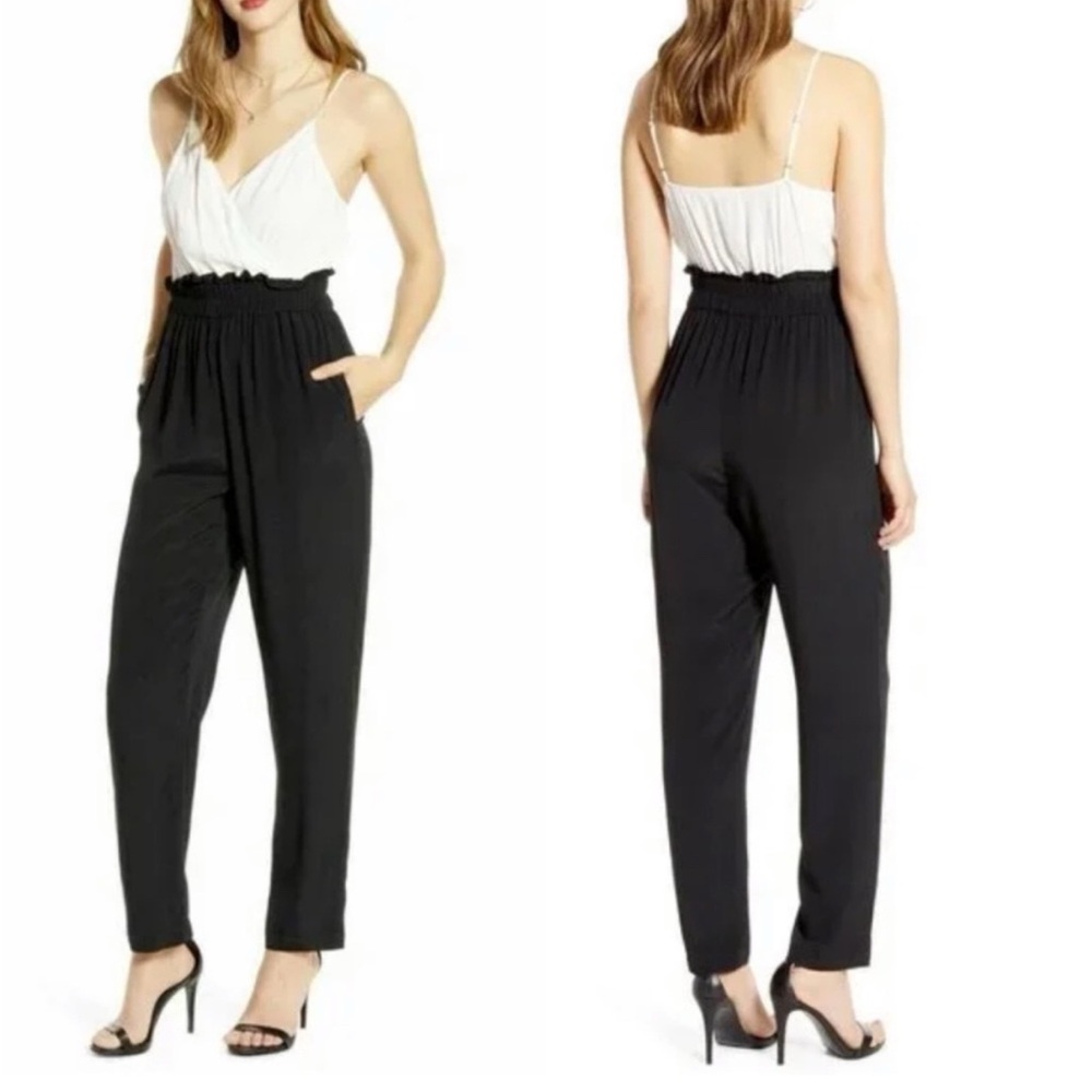 Leith Black Jumpsuit with Paper-Bag Waist
